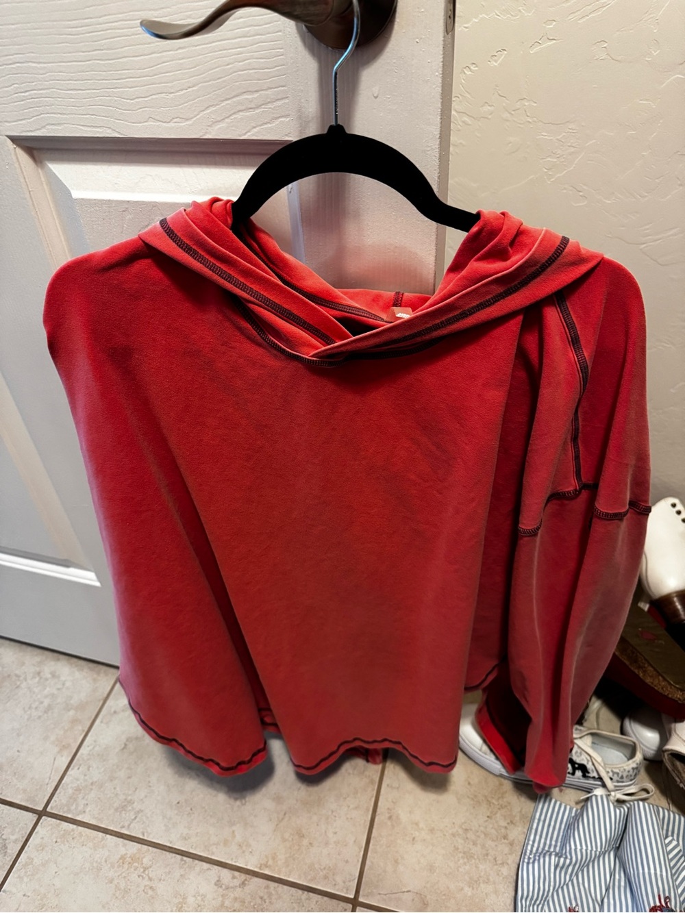 FP Movement by Free People Red Pullover Hooded Jersey